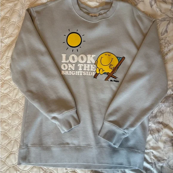 PacSun x Samii and Ryan Grey Crewneck Sweatshirt Size Medium - Picture 1 of 3